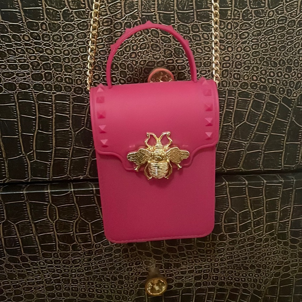 Pink small crossbody purse